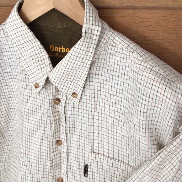 Barbour Men's Tattersall Cream Check Shirt XL - Picture 1 of 8